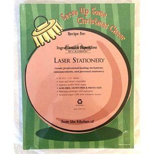 CHRISTMAS ORNAMENT STATIONERY 50 SHEETS PAPER 8.5" x 11" LASER STATIONARY ~ NEW